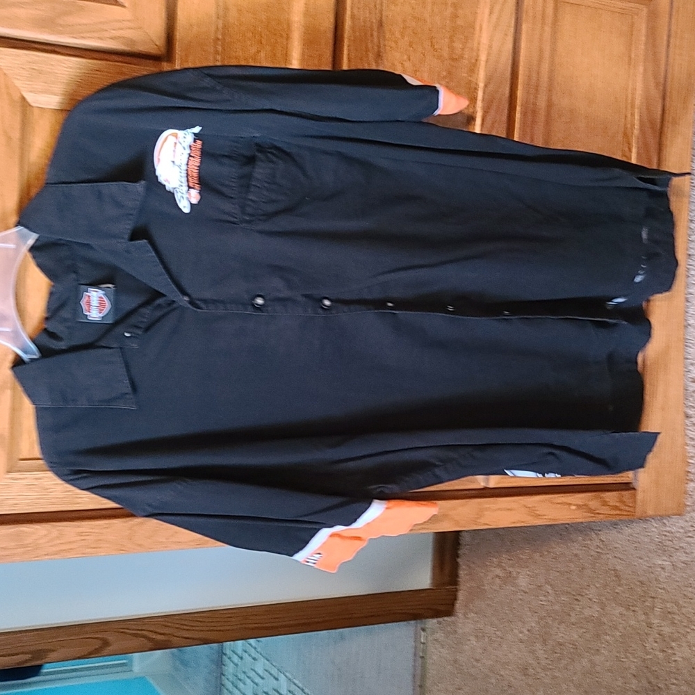 Men's XL Harley-Davidson Screaming Eagle short sleeve button down shirts